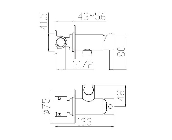 Смеситель Mixxen CLYDE для гигиенического душа MXKL0733