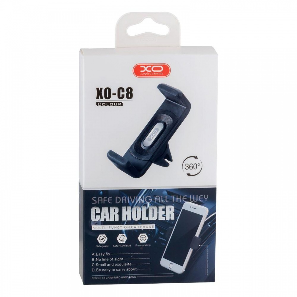 Автотримач для телефона C8 black black