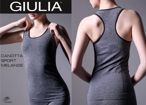 Майка Giulia CANOTTA SPORT MELANGE 01 CANOTTA SPORT MELANGE 01-melange M сірий меланж
