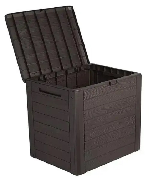 Ящик для хранения Prosperplast WOODEBOX 140 л коричневый MBWL140