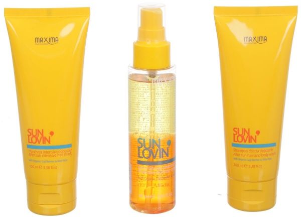 Подарунковий набір унісексдля жінокдля чоловіків Maxima Sun Lovin' шампунь-гель для душу 100 мл + маска д