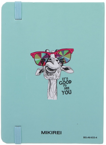 Книга для записей Жираф в очках А6 96 листов