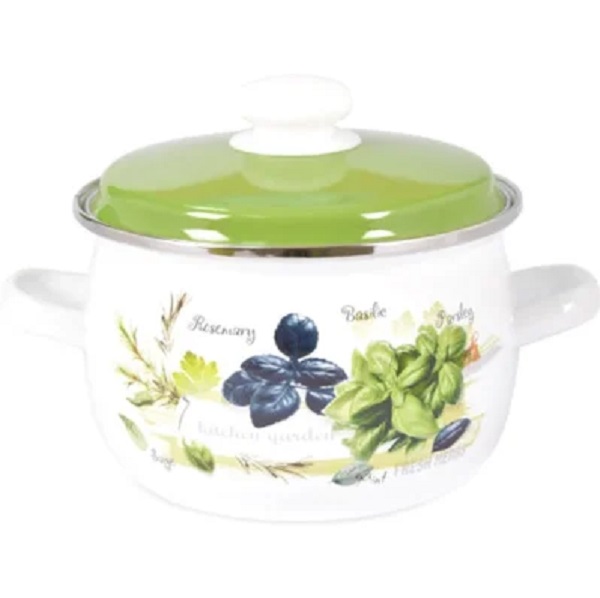 Кастрюля с крышкой Зелень фреш 3,5 л Idilia