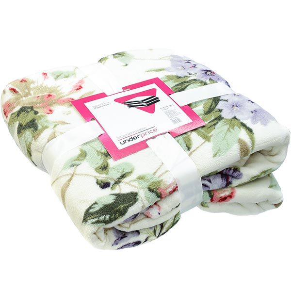 Плед микрофибра Underprice Гортензия 160x200 см 51918233