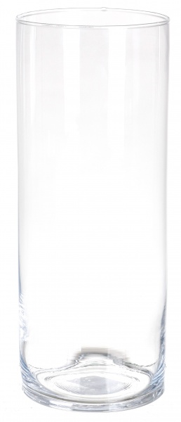 Ваза Вашингтон стеклянная прозрачная 35 см 
