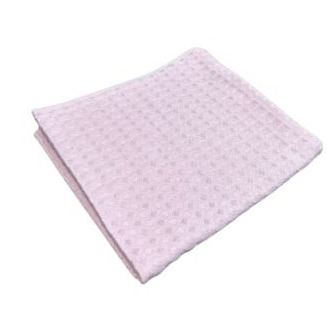 Рушник вафельний з золотим бордюром 40x60 см ліловий 