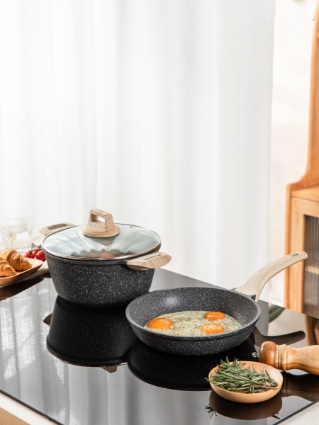 Кастрюля с крышкой Eco Petra 28 см KN91635 Kohen