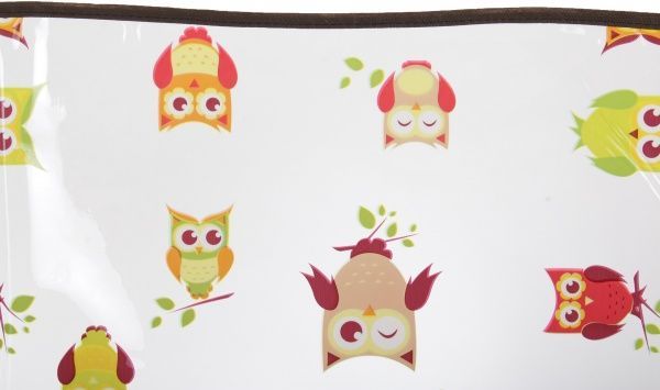 Скатертина Cristal Eco сови 140x180 см прозорий із малюнком Gemitex 