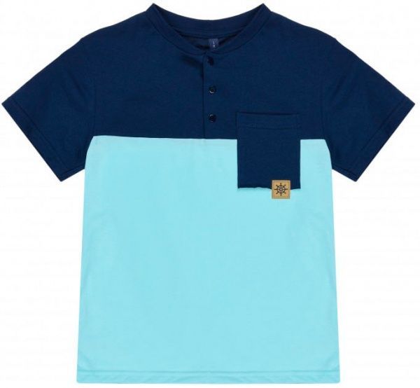 Футболка для хлопчика Smil 110552 р.140 сіро-синій 