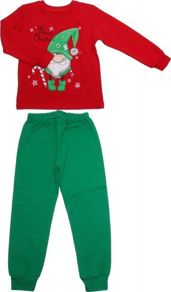 Пижама детская Фламинго 329-312 р.122 красный с зеленым 