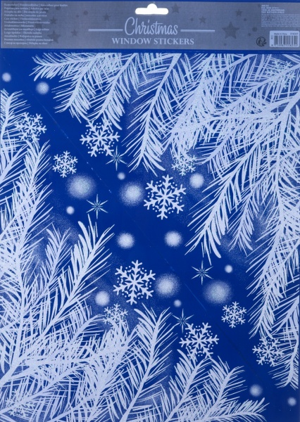 Декоративна наліпка новорічна в асортименті BCC040600 30x42 см