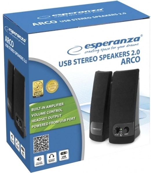 Акустична система ESPERANZA Arko EP119 2.0 black 