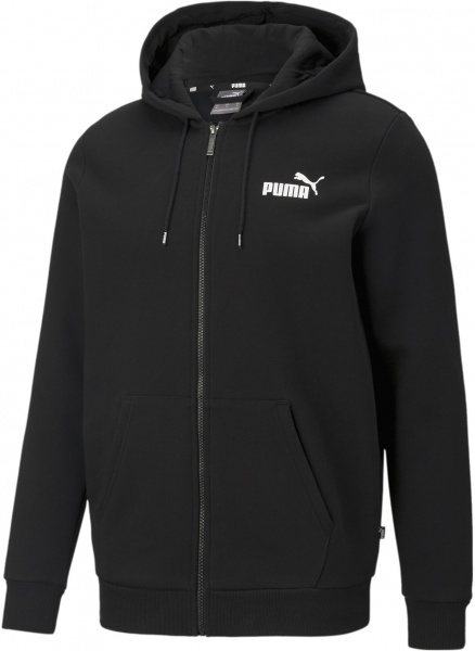 Джемпер Puma ESS Small Logo FZ Hoodie 58670201 р. 3XL чорний