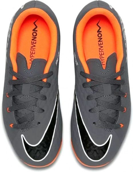 Бутси Nike Phantom III Academy FG AH7288-081 р. US 4,5Y сірий