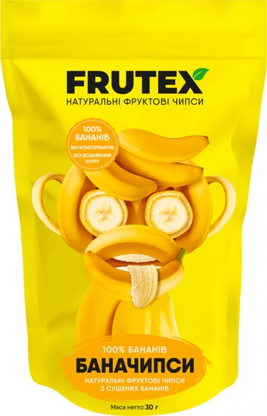 Чипси фруктові Frutex Баначипси 30 г (4820243450297)