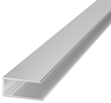 Профиль торцевой алюминиевый АЛЮПРО АПТ 8мм x 2,1м без покрытия 