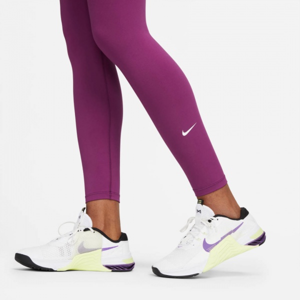 Лосины Nike W NK ONE DF HR TGHT DM7278-610 р.XL темно-фиолетовый