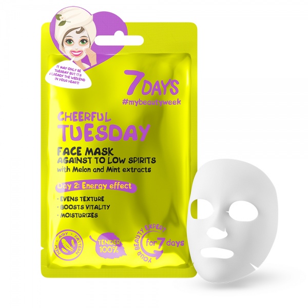 Маска тканевая для лица ПОЗИТИВНЫЙ ВТОРНИК 28 г