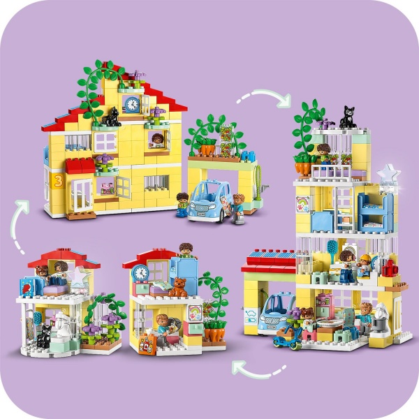 Конструктор LEGO DUPLO Сімейний будинок 3 в 1 10994
