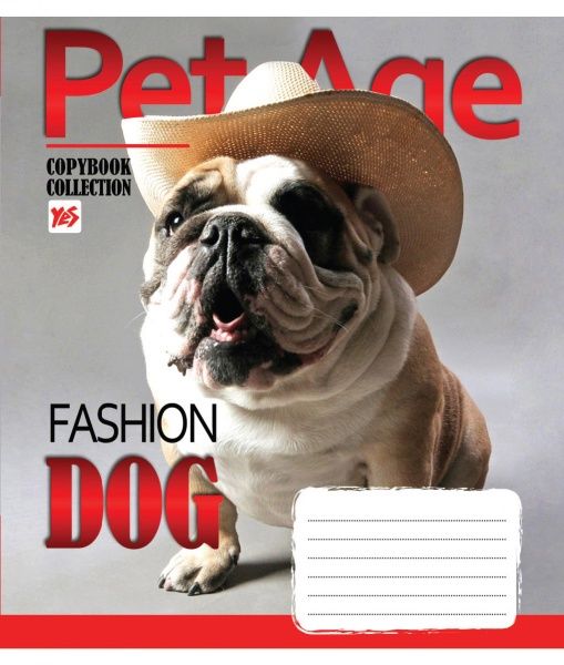 Комплект зошитів Pet Age 36 аркушів в клітинку 15 шт. YES