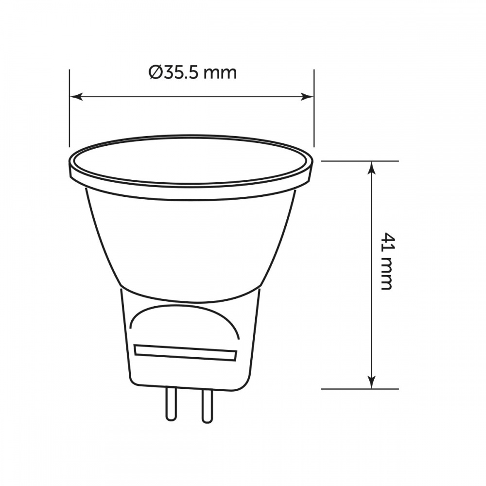 Лампа світлодіодна LIGHT SET LS WH 3 Вт MR11 G4 220 В 4500 К