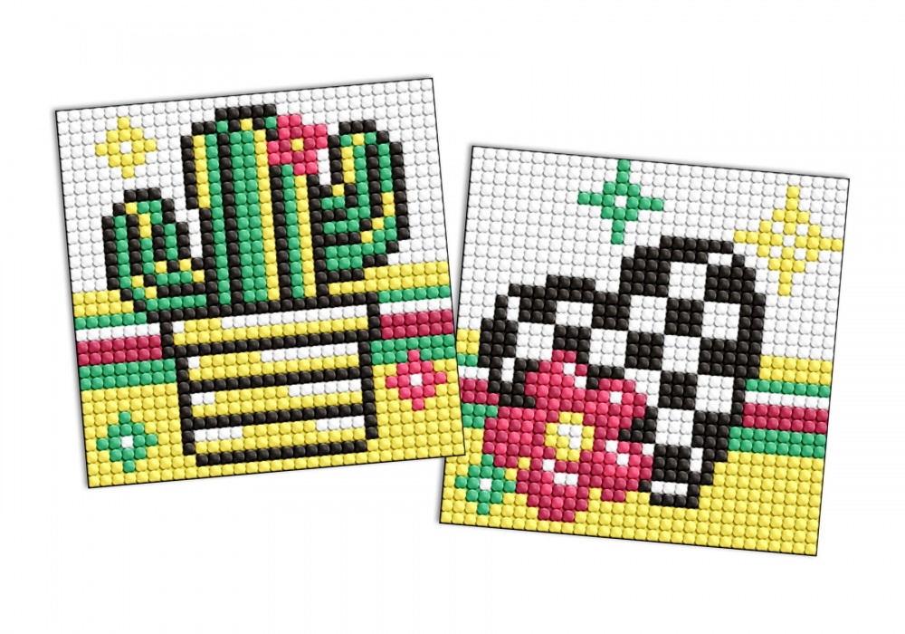 Алмазная мозаика LOL Surprise! Цветок и кактус 9х9см Ideyka