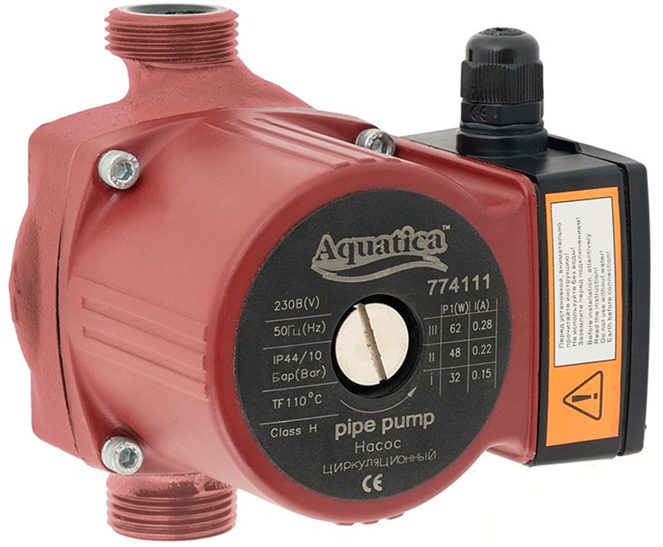 Циркуляційний насос Aquatica 65Вт Hmax 4м Qmax 63л/хв Ø1½