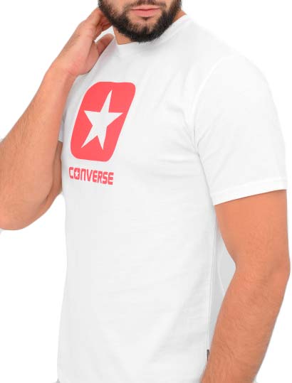 Футболка Converse BOX STAR SS TEE WHITE 10019936-102 M білий