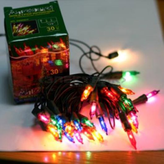 Декоративная гирлянда Джаз Лайт RB-DL050-RGB-E встроенный светодиод (LED) 50 ламп 7,5 м