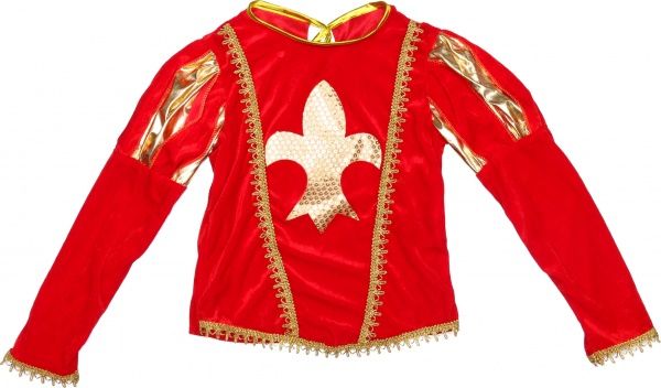 Костюм дитячий карнавальний КАРНАВАЛІЯ Принц 5-7 років р.122 червоний 