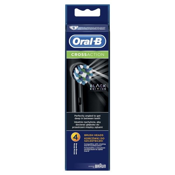 Насадки для электрической зубной щетки Oral-B Cross Action Black 4 шт.