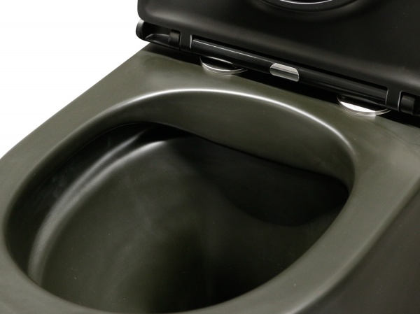 Унитаз подвесной Fusion Rimless черный матовый