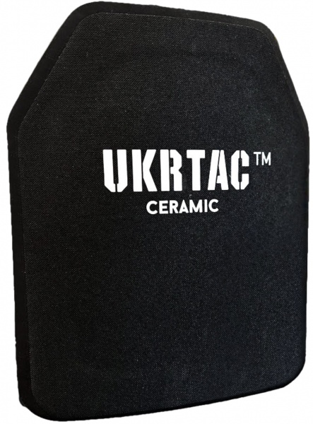 Бронепластина UKRTAC керамічна клас захисту 6 ДСТУ (Strike Face) для плитоносок та броніжилетів 