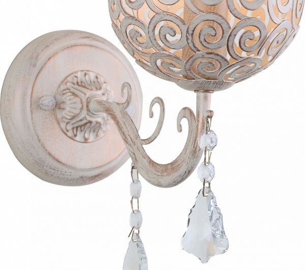 Бра Arte Lamp Fleece 1x40 Вт E14 біле золото 