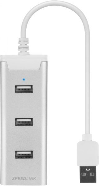 Концентратор Speedlink Barras Supreme 3хUSB 2.0 Silver