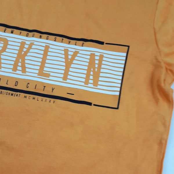 Футболка для хлопчика AKKU BRKLYN р.116 жовтий 9065 