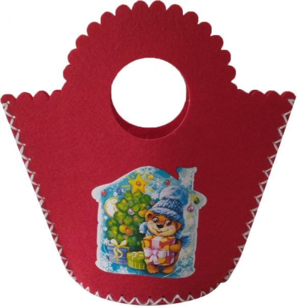 Набір для творчості Зроби сам Сумочка з малюнком червона 19 см 120668 Діамантові ручки 