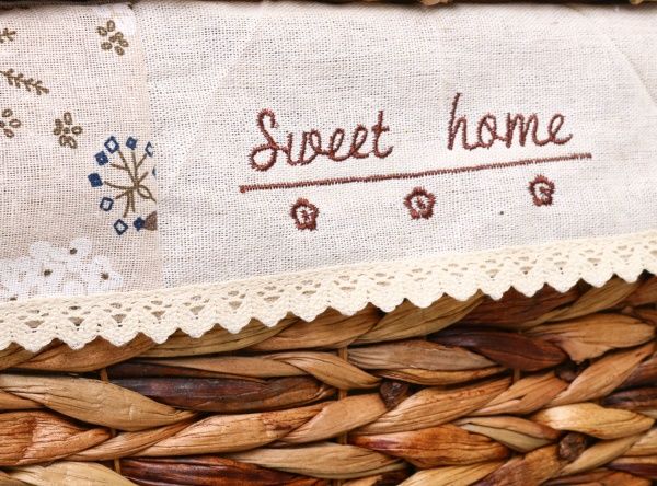 Корзинка плетеная Tony Bridge Basket с текстилем 42х32х52 см XTA19-61AB-1 