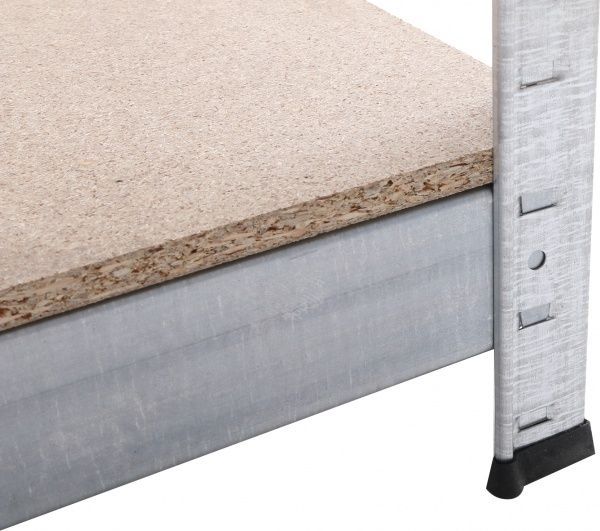 Стеллаж Меткас 1800x900x450 мм белый (В200/2) (Бюджет) 1800x900x450 мм оцинкованный (В200/2)