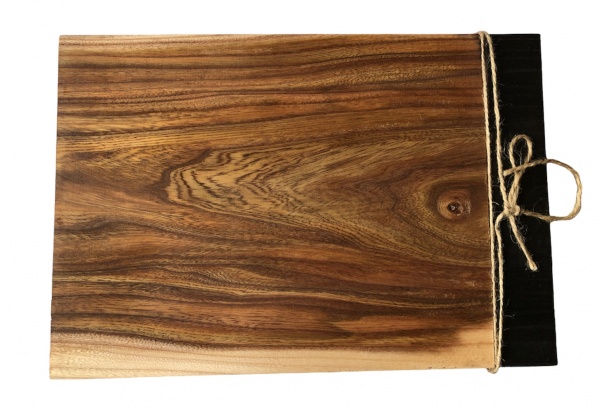 Доска сервировочная 320х220 мм с черным краем Tarkus 