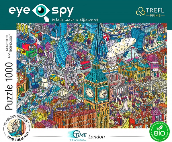Пазли Trefl UFT EYE SPY Подорож у часі: Лондон. Велика Британія 1000 елементів 10750