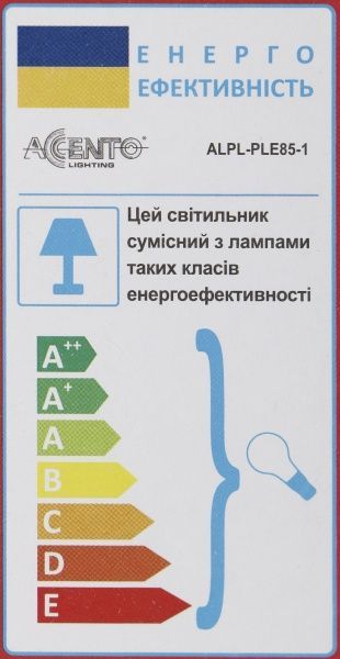 Подвес Accento lighting Bordo ALPL-PLE85-1 1x60 Вт E27 хром 