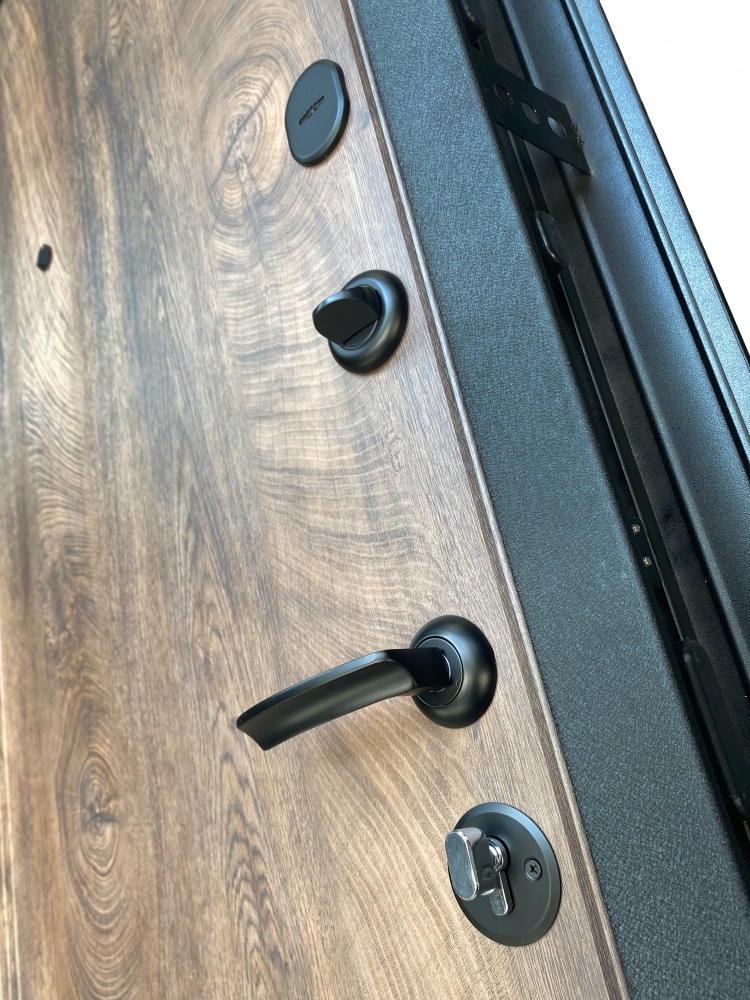 Дверь входная Двері БЦ Хортица черный муар 2050x960 мм левая