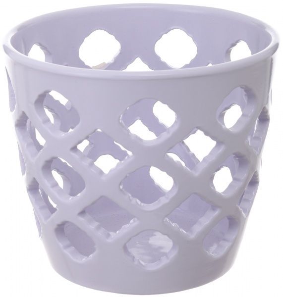 Горщик керамічний Ceramika-design ВК-20 ажур круглий 1л капучино 