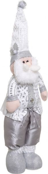 Мягкая игрушка Дед Мороз стоячий серебряный 48 см MC29-39110AB 48 см 