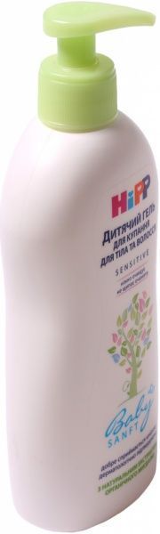 Гель для купання Hipp для тіла та волосся (4062300054592) 400 мл