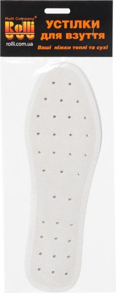 Устілки для взуття спортивні Роллі 38-39 білий