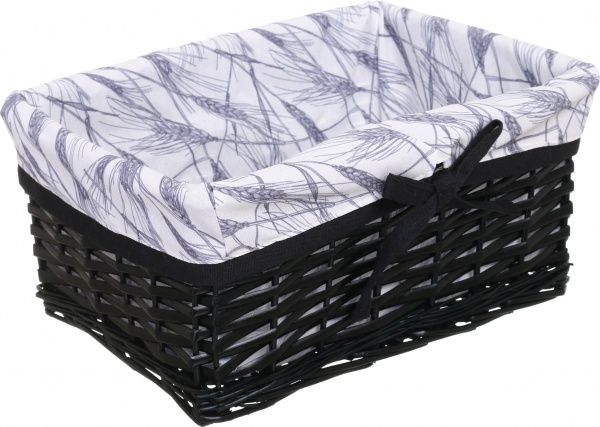 Корзинка плетеная Tony Bridge Basket с текстилем 34х26х15 см HQN20-3AB-4 