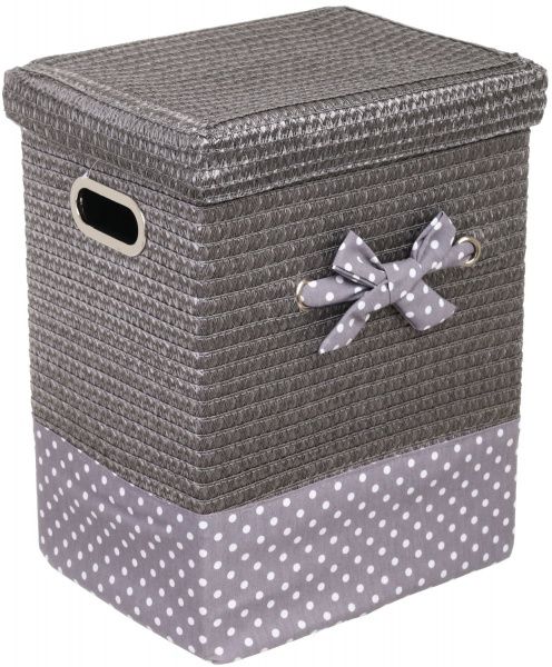 Корзина плетеная с текстилем 36x27x45 см DSA16-6AB-2