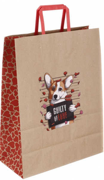 Пакет паперовий з ручками бурий KGB 324215 32х15х42 см в асортименті Art studio of happiness